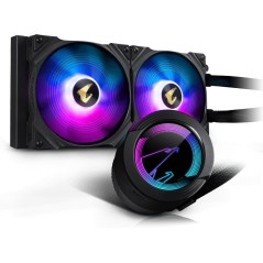Aorus WATERFORCE 280 Liquid Cooling System - High-Performance 140mm Processor Cooler - Black - 1-Pack (SKU: 4719331552367)